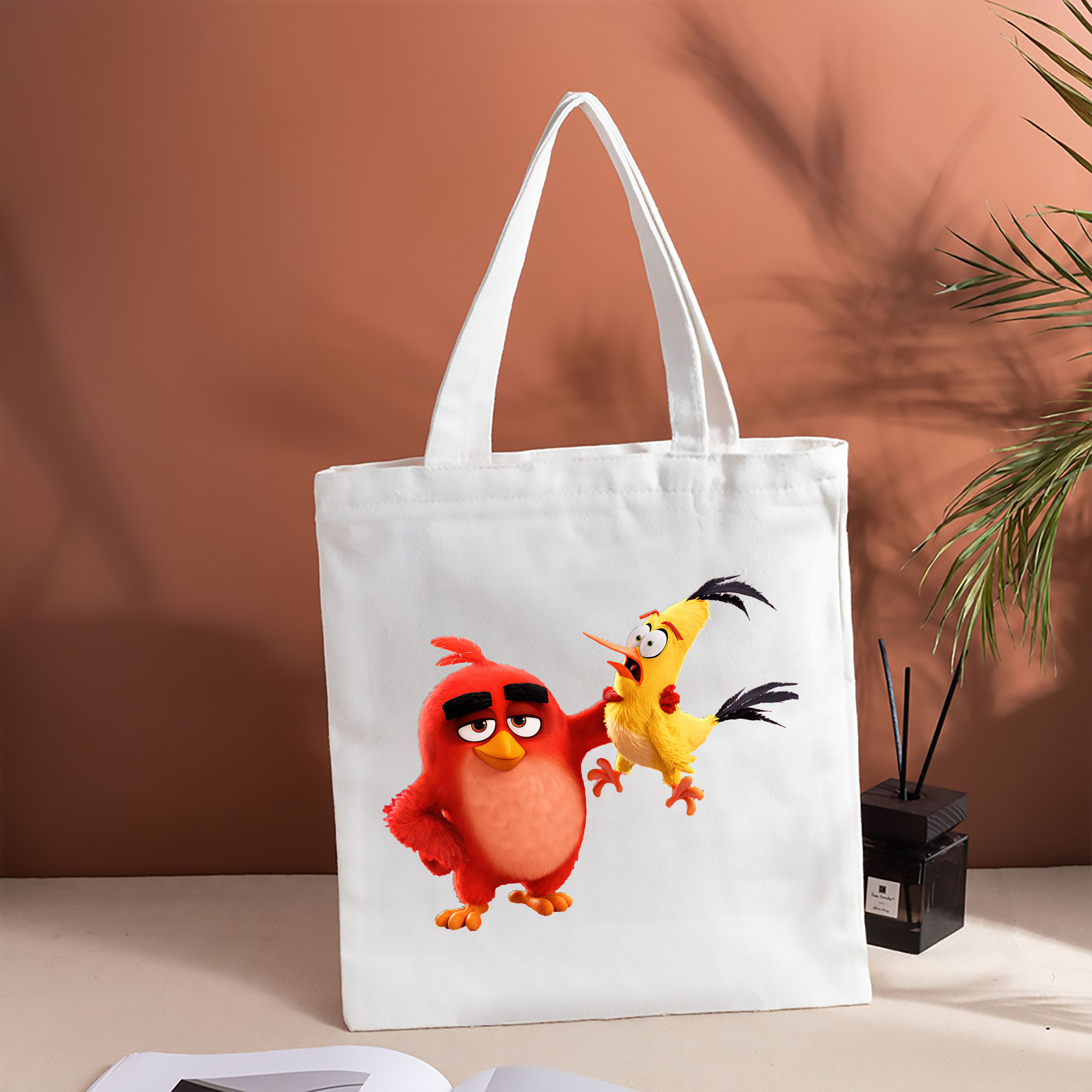 Angry Birds アングリーバード 縦型キャンバス生地手提げバッグ　トートバッグ