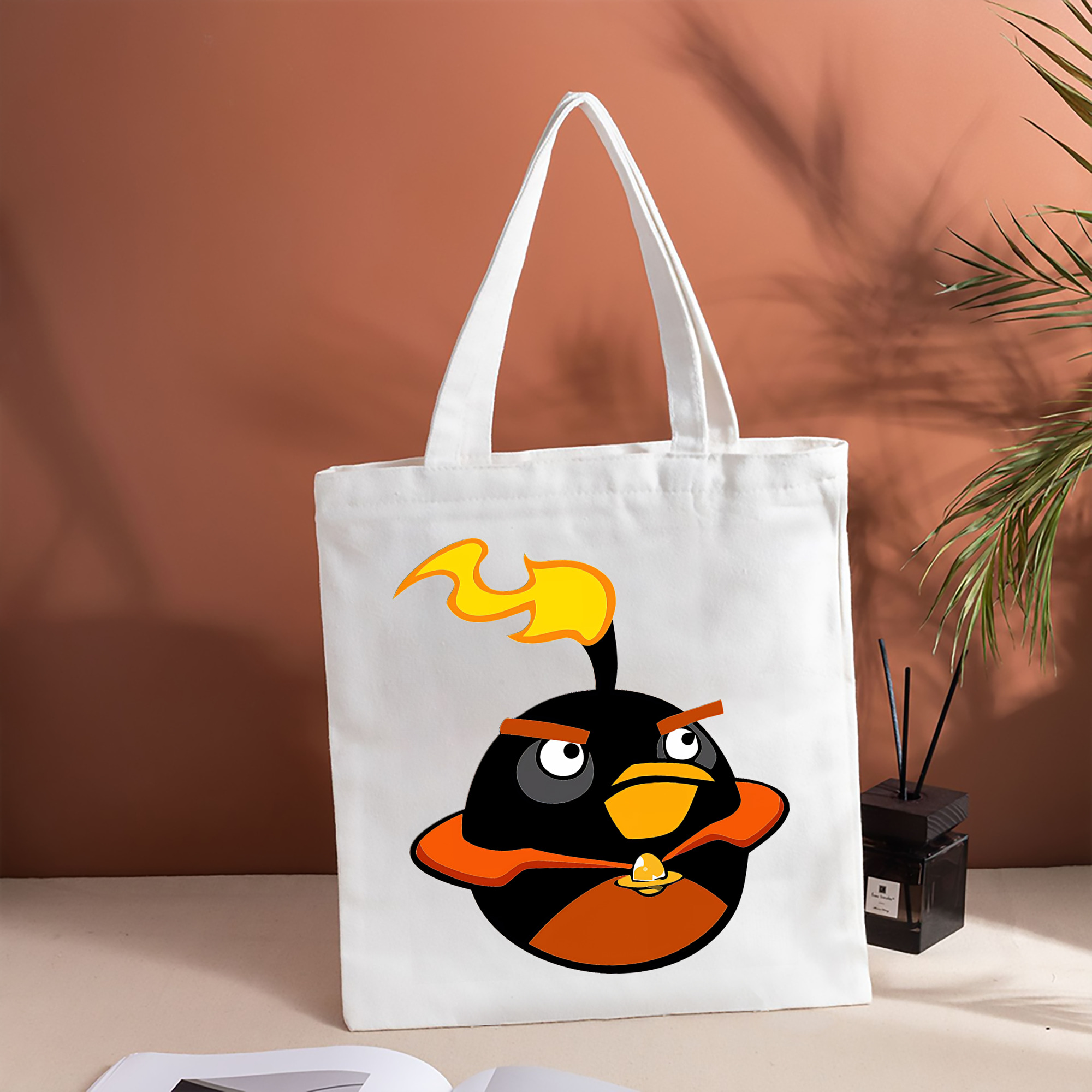 Angry Birds アングリーバード 縦型キャンバス生地手提げバッグ　トートバッグ