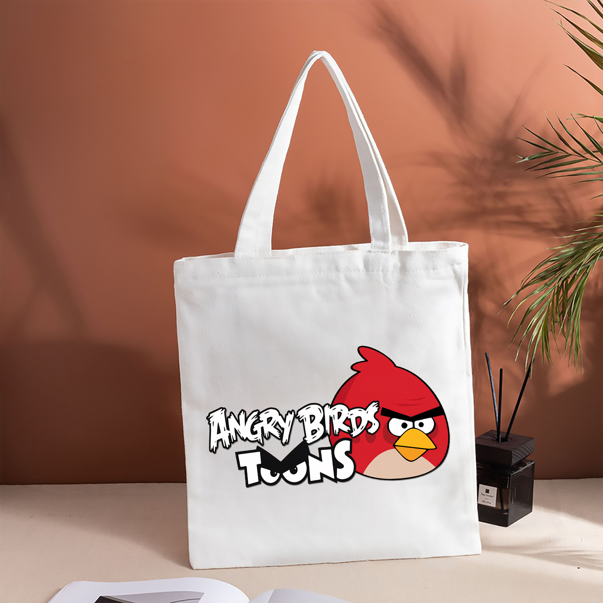 Angry Birds アングリーバード 縦型キャンバス生地手提げバッグ　トートバッグ