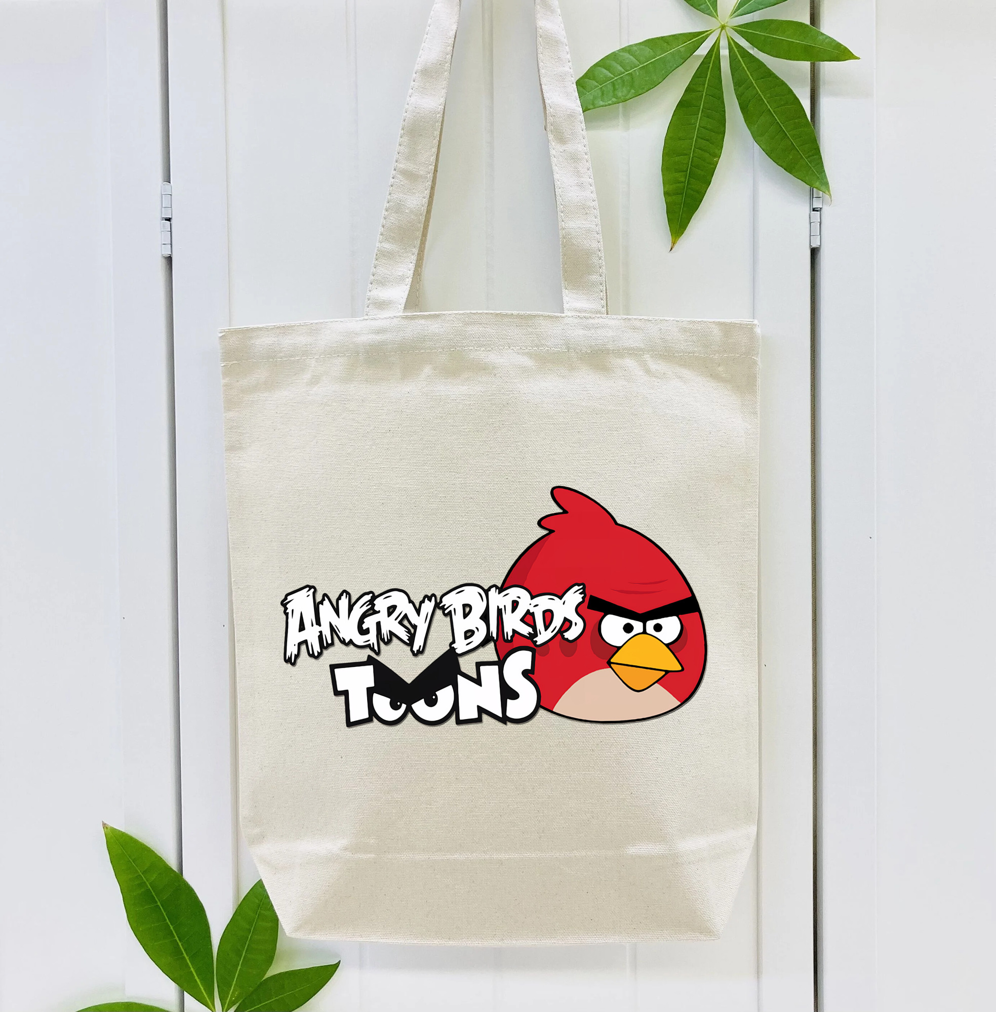 Angry Birds アングリーバード 縦型キャンバス生地手提げバッグ　トートバッグ