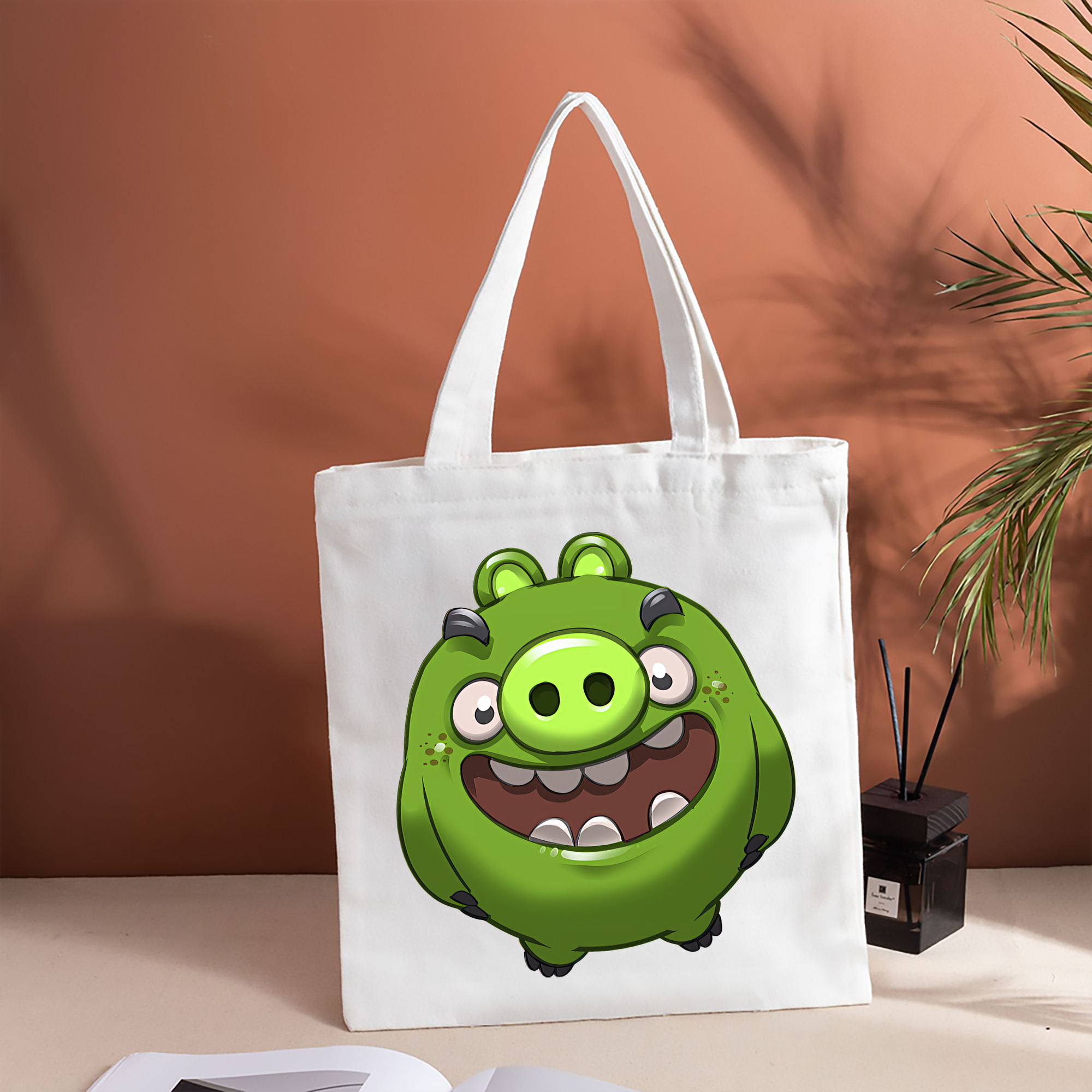 Angry Birds アングリーバード 縦型キャンバス生地手提げバッグ　トートバッグ