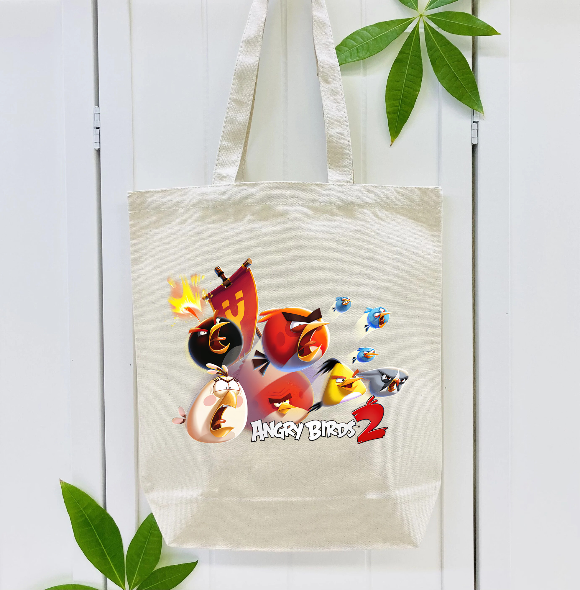 Angry Birds アングリーバード 縦型キャンバス生地手提げバッグ　トートバッグ