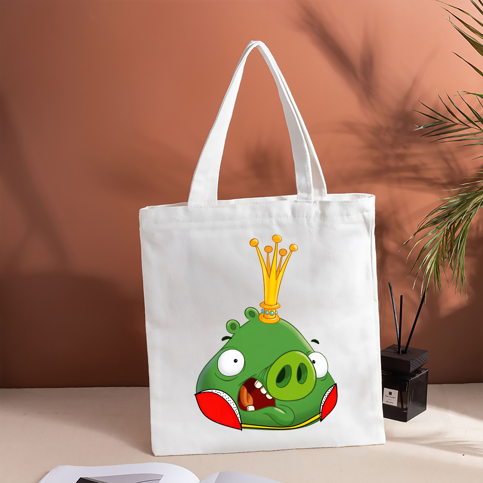 Angry Birds アングリーバード 縦型キャンバス生地手提げバッグ　トートバッグ