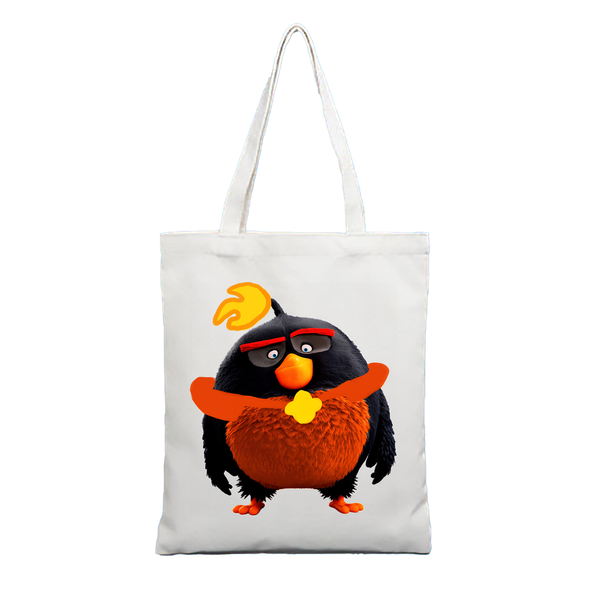 （画像用） Angry Birds アングリーバード 縦型キャンバス生地手提げバッグ　トートバッグ
