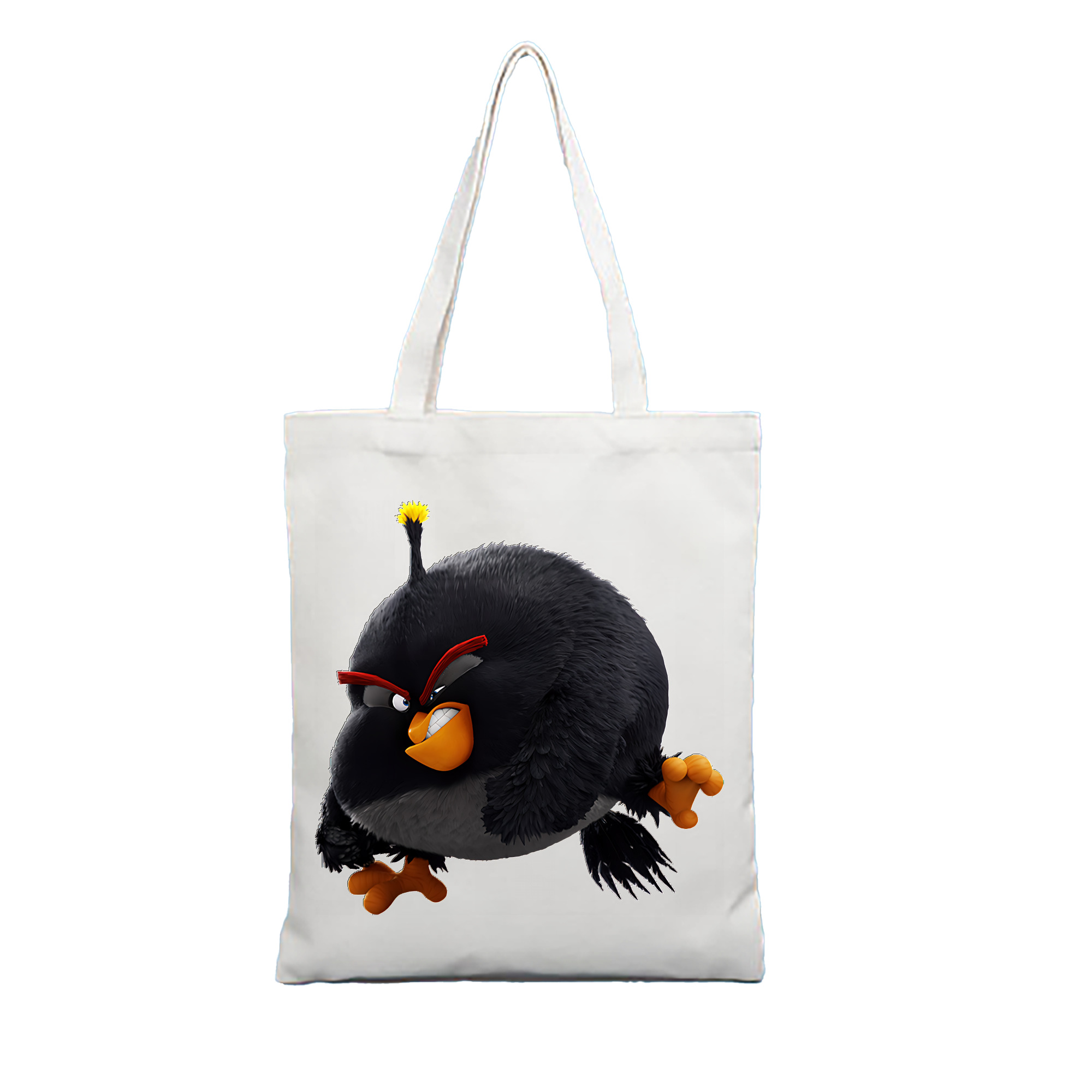 （画像用） Angry Birds アングリーバード 縦型キャンバス生地手提げバッグ　トートバッグ