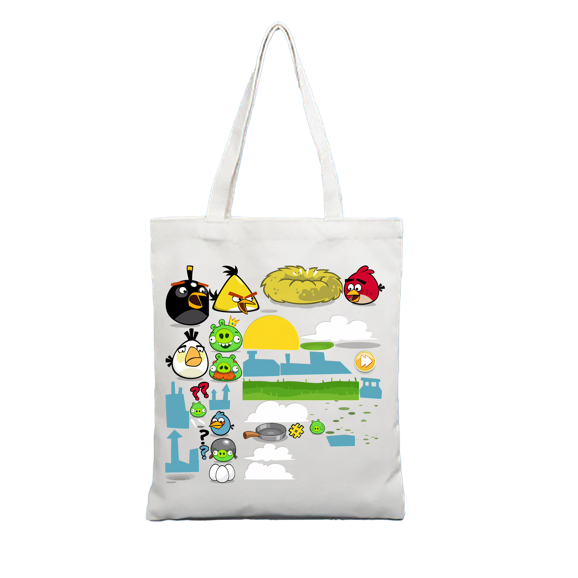 Angry Birds アングリーバード 縦型キャンバス生地手提げバッグ　トートバッグ