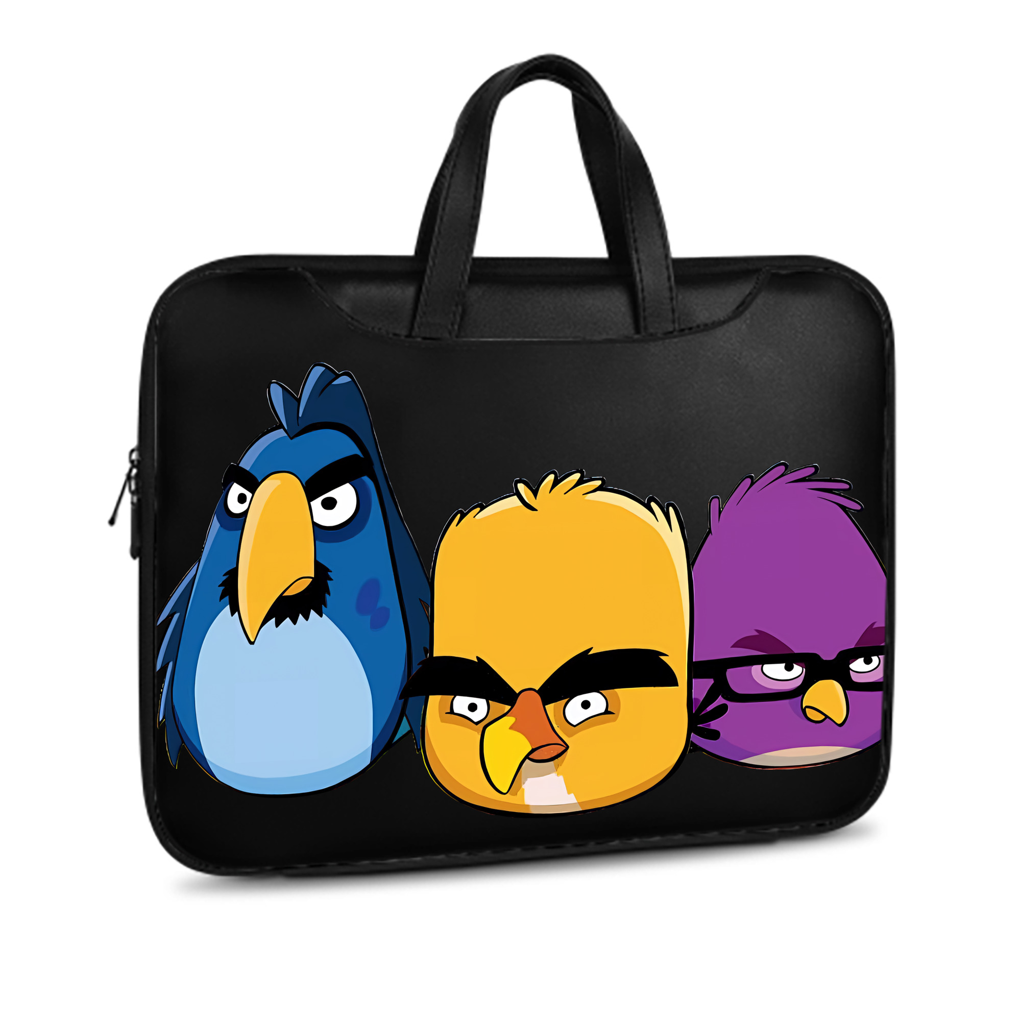 （画像用） Angry Birds アングリーバード レザーラップトップバッグ　ノートパソコンケース
