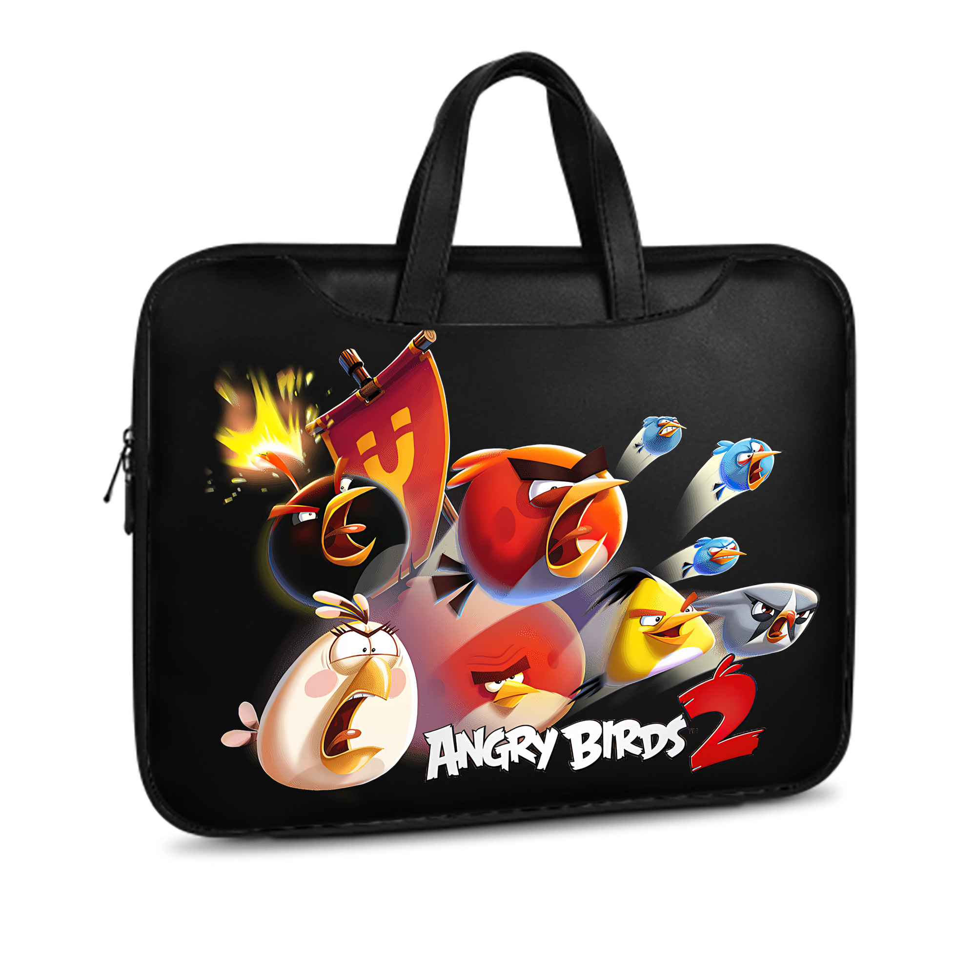 （画像用） Angry Birds アングリーバード レザーラップトップバッグ　ノートパソコンケース