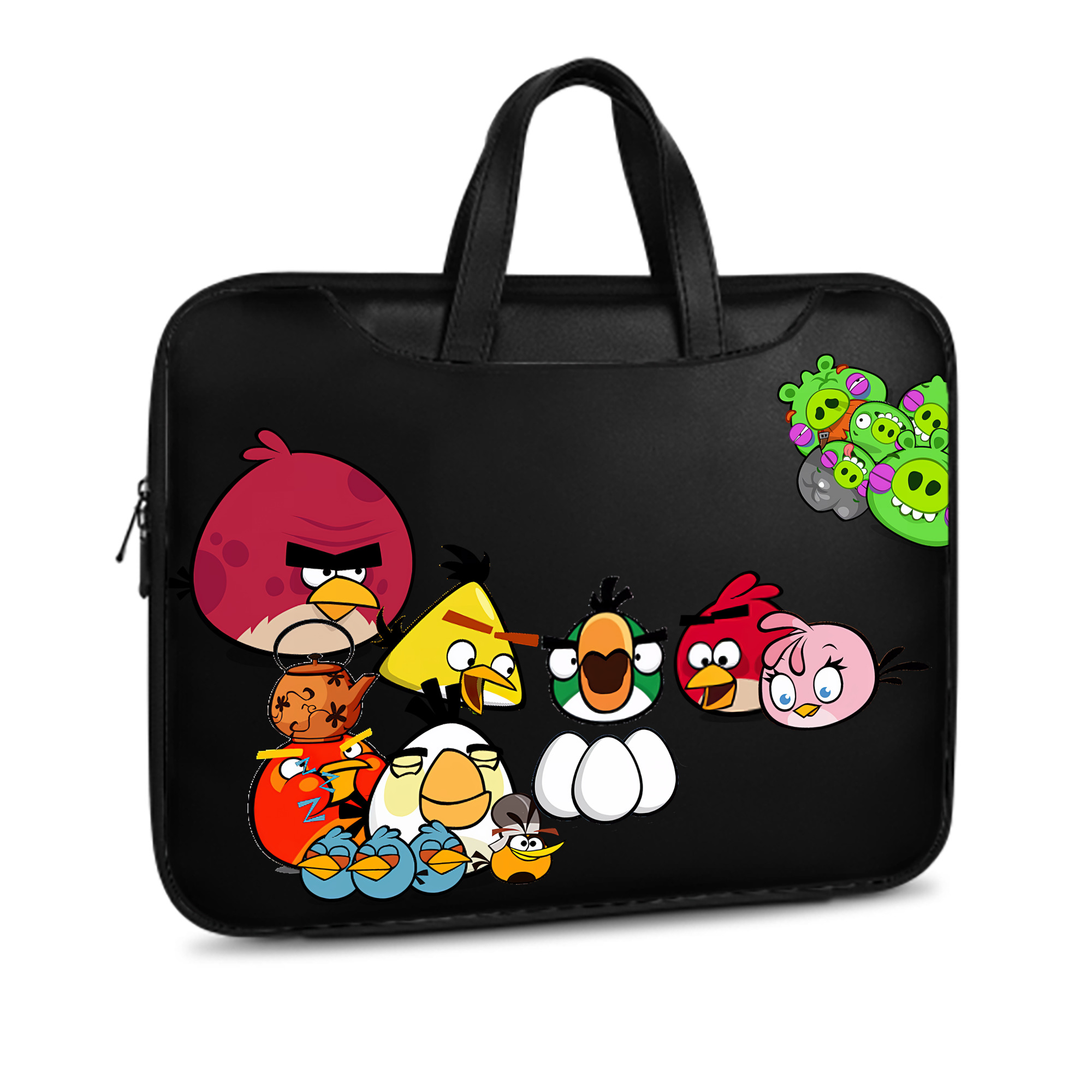 （画像用） Angry Birds アングリーバード レザーラップトップバッグ　ノートパソコンケース