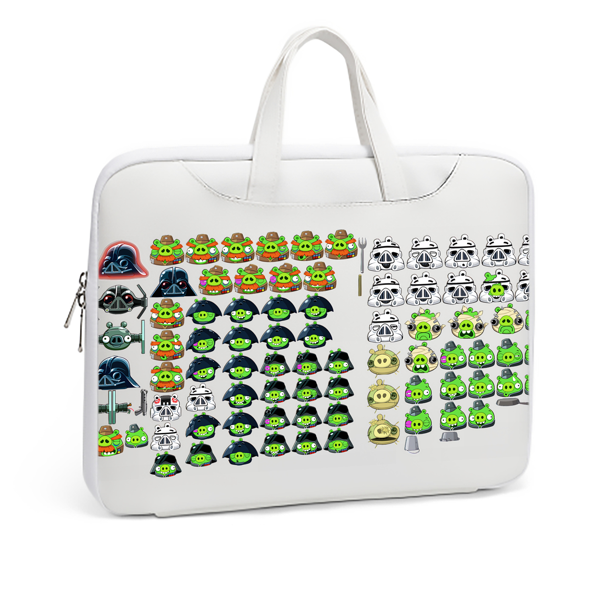 （画像用） Angry Birds アングリーバード レザーラップトップバッグ　ノートパソコンケース