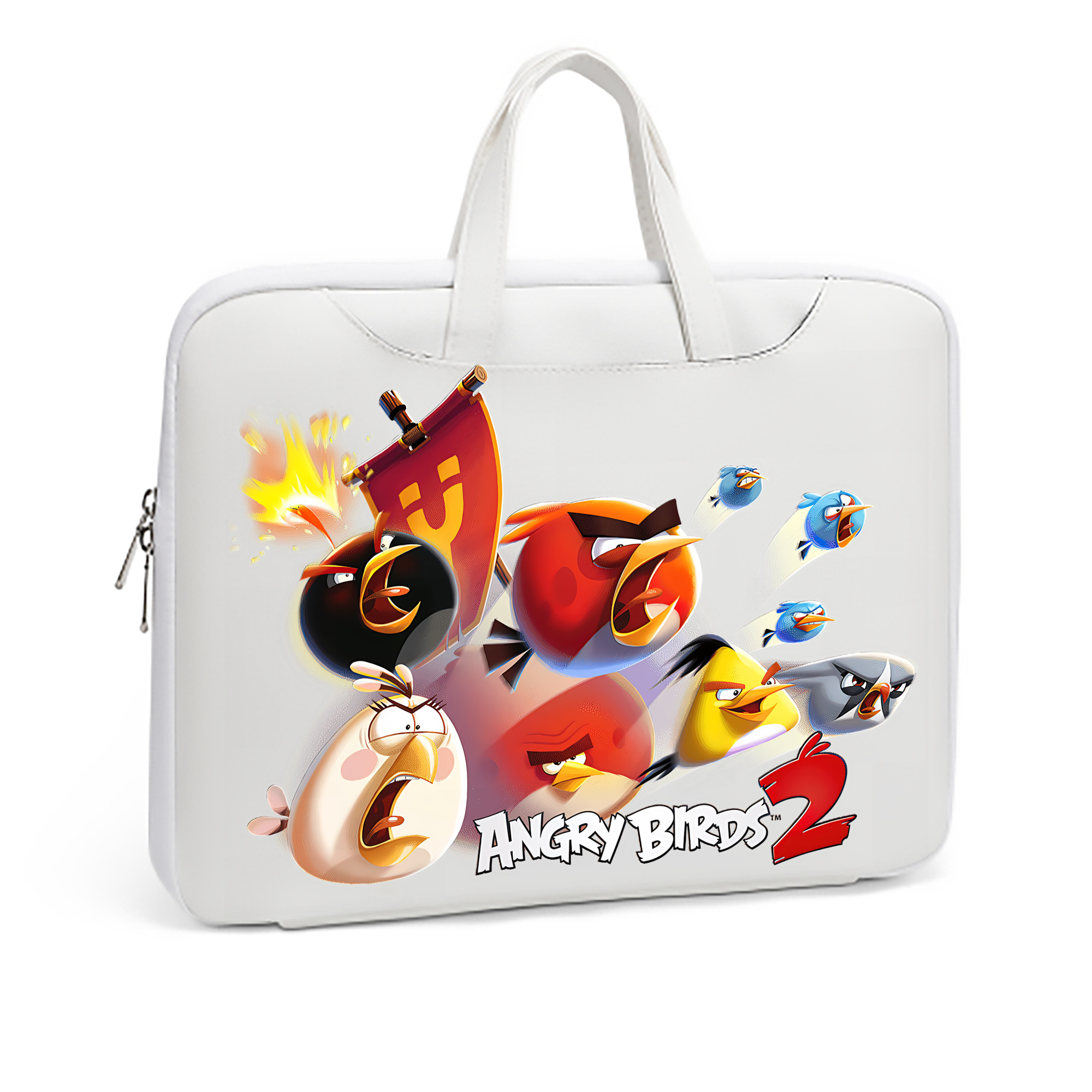 （画像用） Angry Birds アングリーバード レザーラップトップバッグ　ノートパソコンケース