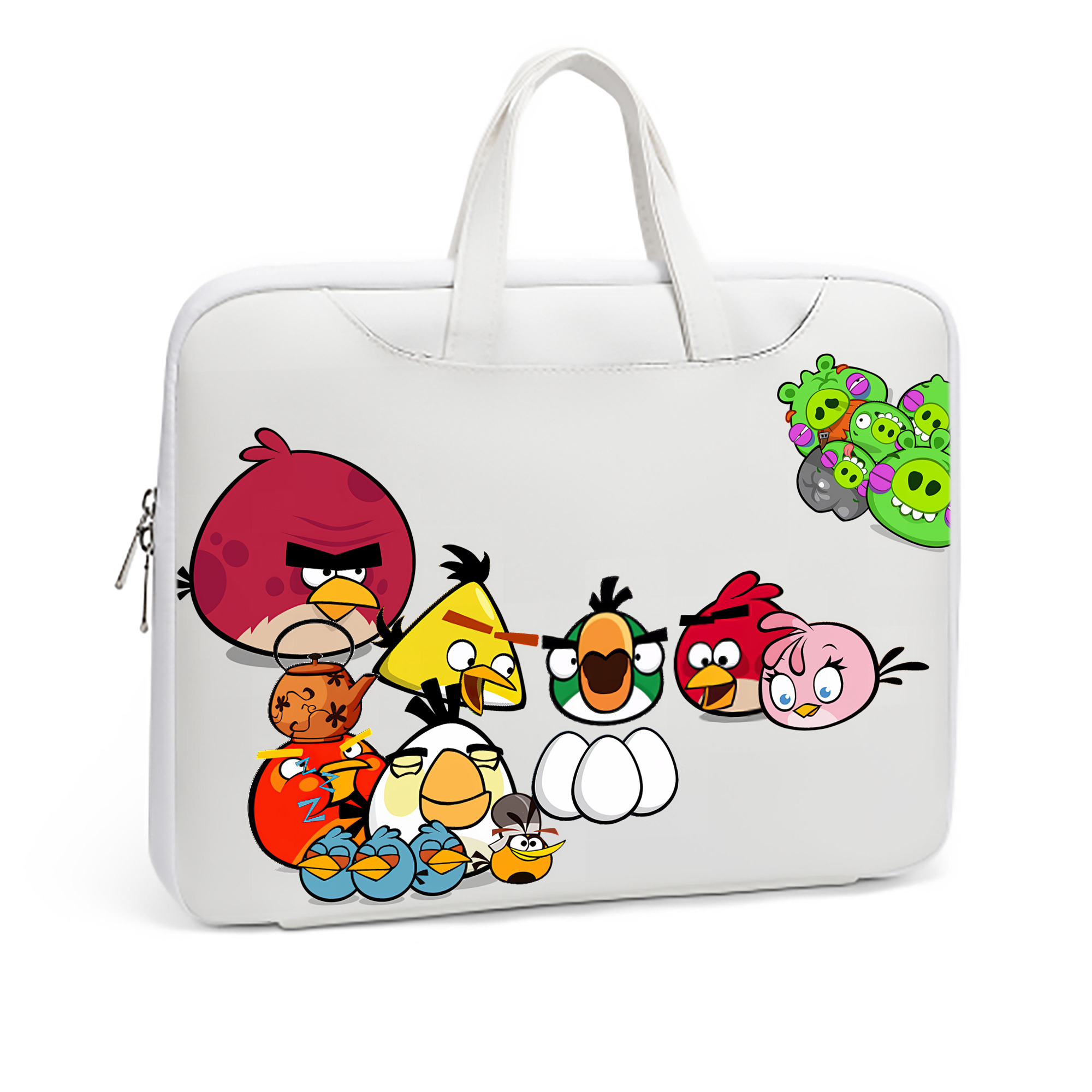 （画像用） Angry Birds アングリーバード レザーラップトップバッグ　ノートパソコンケース