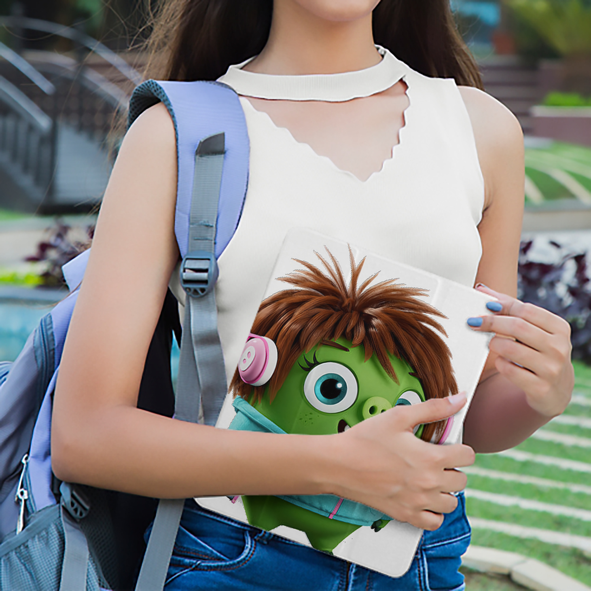 Angry Birds アングリーバード IPad ケース ペン収納付き 三つ折りスタンド PUレザー×シリコン 対応機種9.5/10.5/10.9インチ