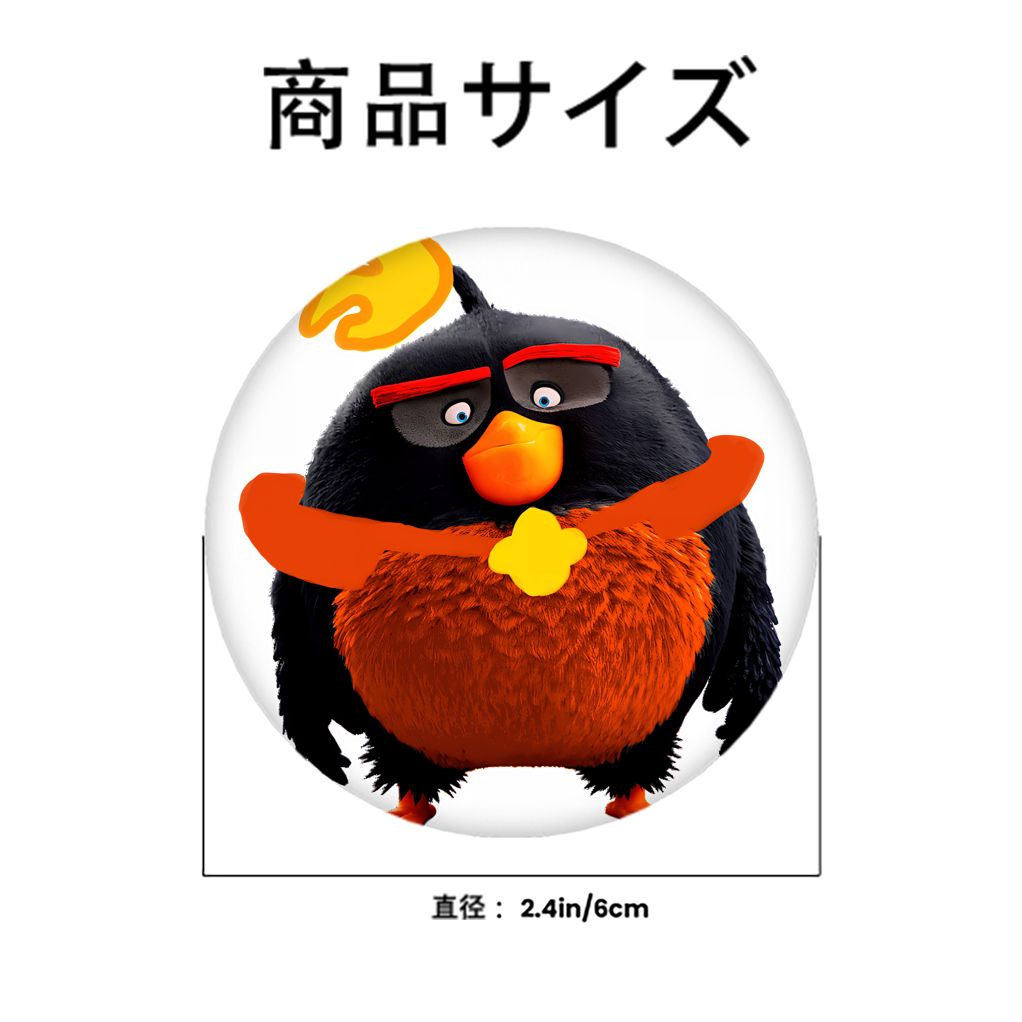 Angry Birds アングリーバード 6cm 缶バッジ 複数セット