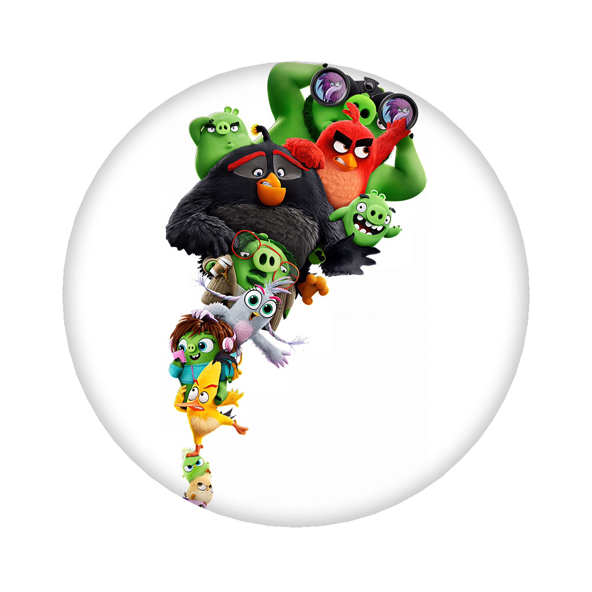 （画像用） Angry Birds アングリーバード 6cm 缶バッジ 複数セット