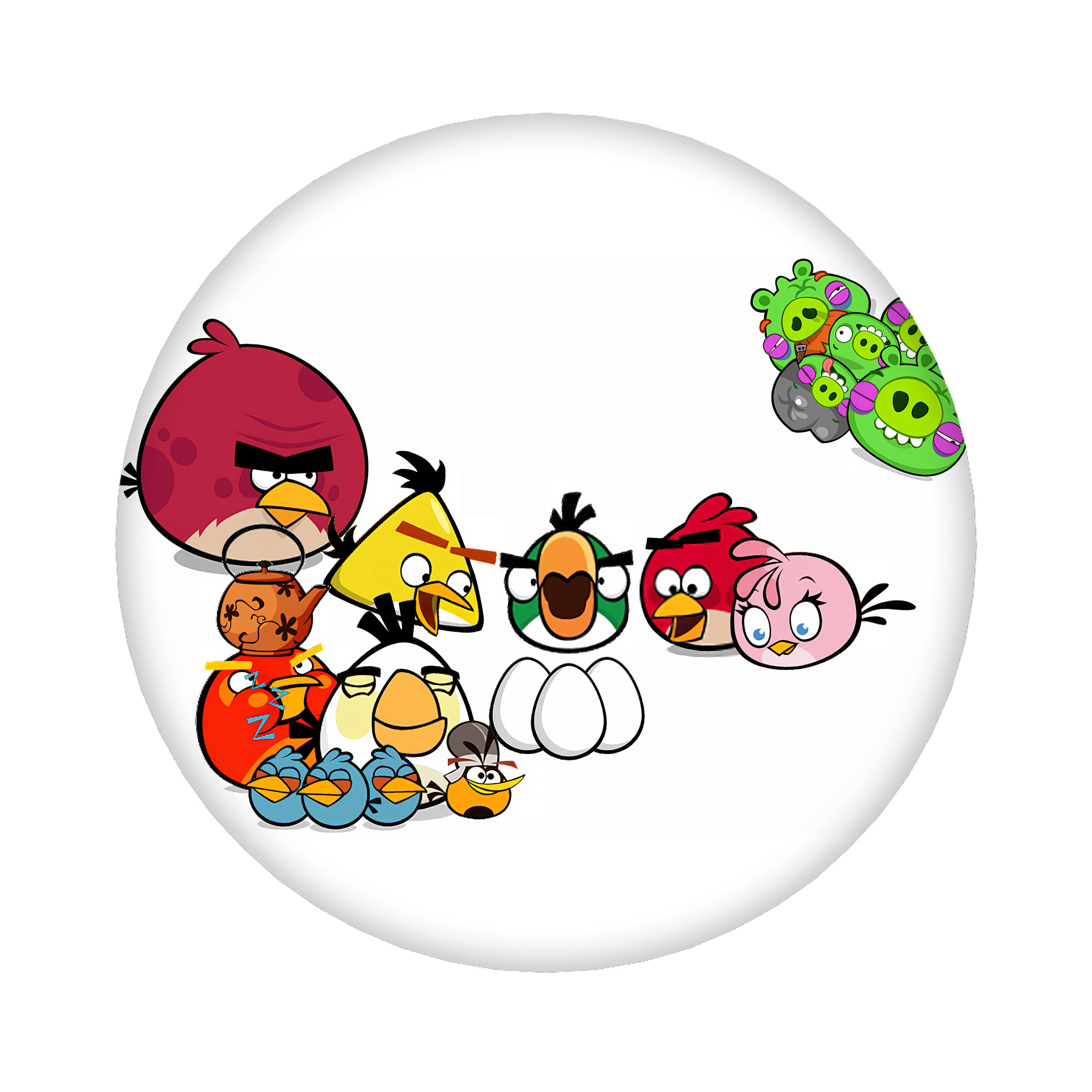 （画像用） Angry Birds アングリーバード 6cm 缶バッジ 複数セット